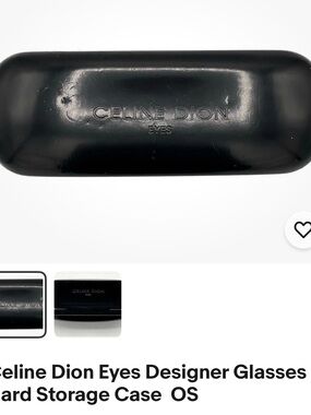 Celine Dion Eyes Black Sunglasses Case